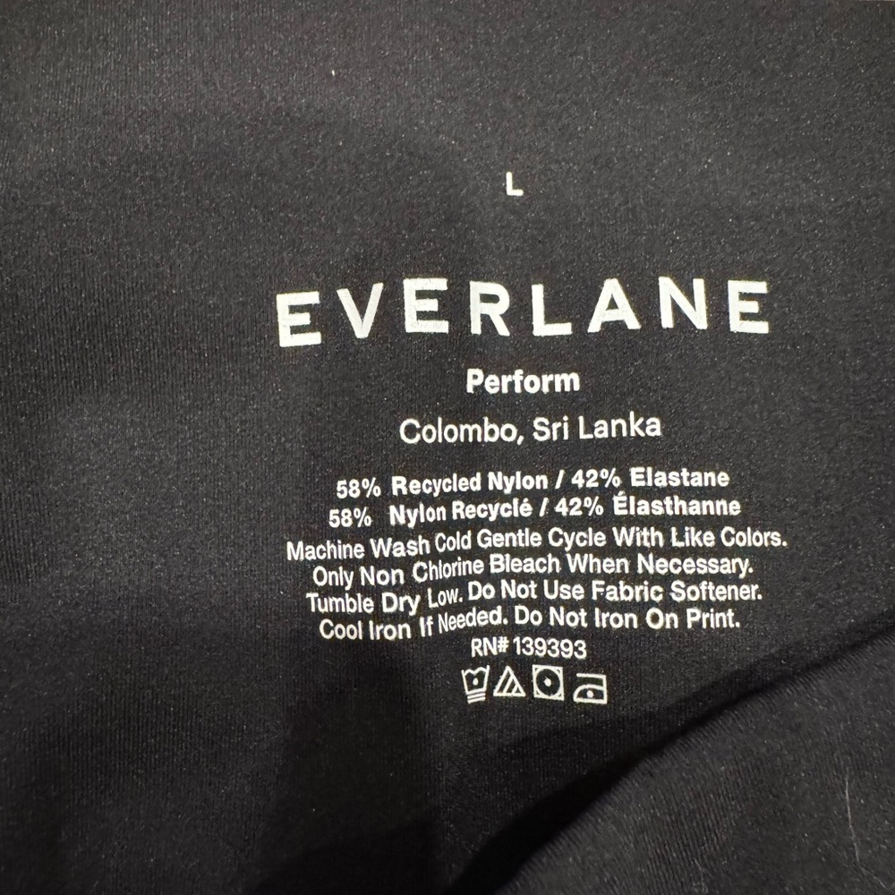 Everlane The Perform Legging Black Women's Cropped Pants/ Capri - Large - Picture 3 of 4